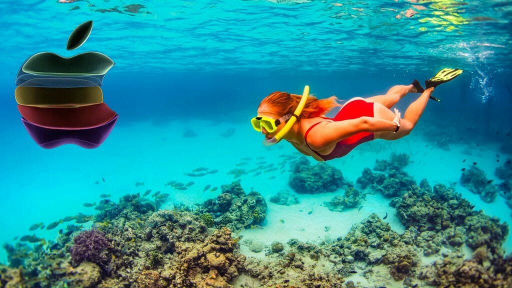 Apple patent underwater UI под вода