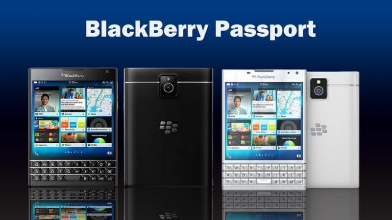 Blackberry Passport - бял и черен
