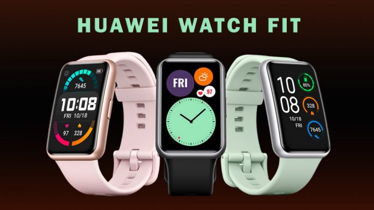 HUAWEI-Watch_Fit в 3 цвята Mint Green, Sakura Pink и Graphite Black