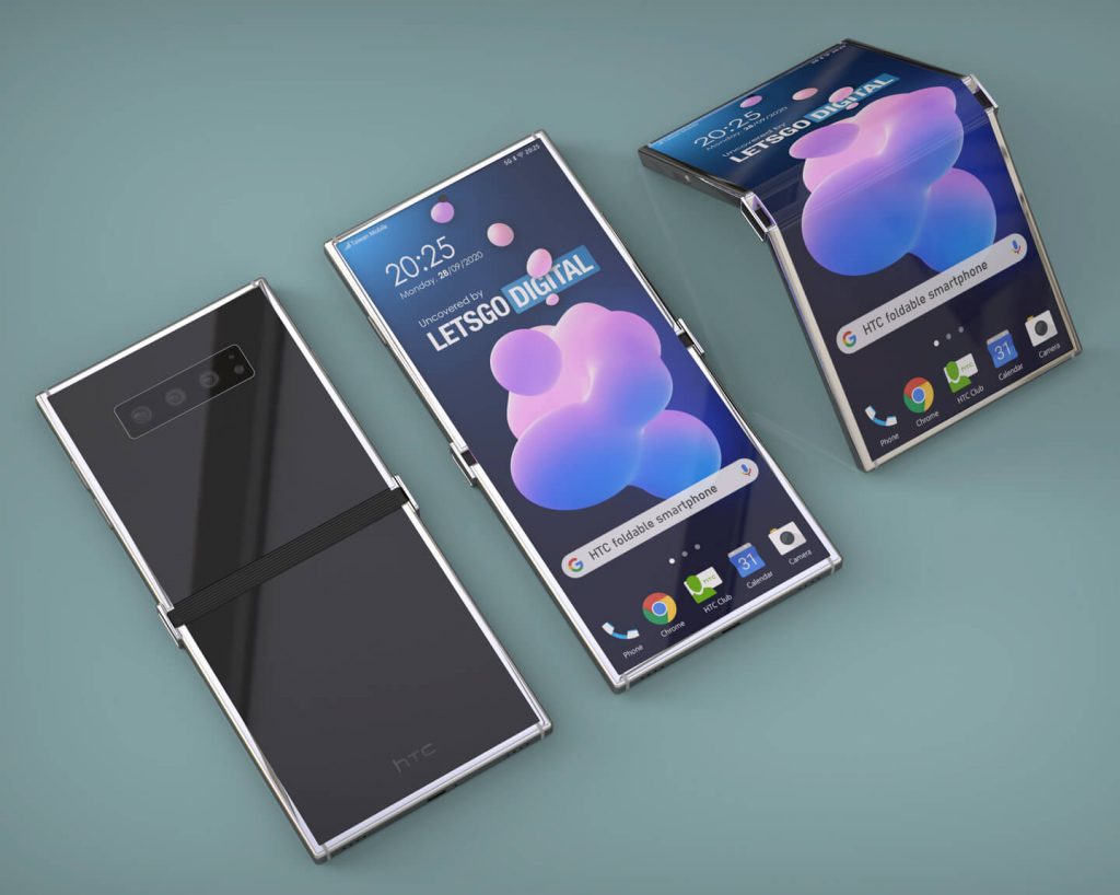 HTC патент за сгъваем телефон