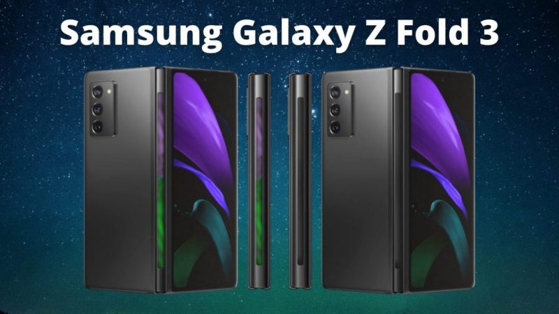 Galaxy Z Fold 3 с LED индикатор в пантата за визуализация на известия