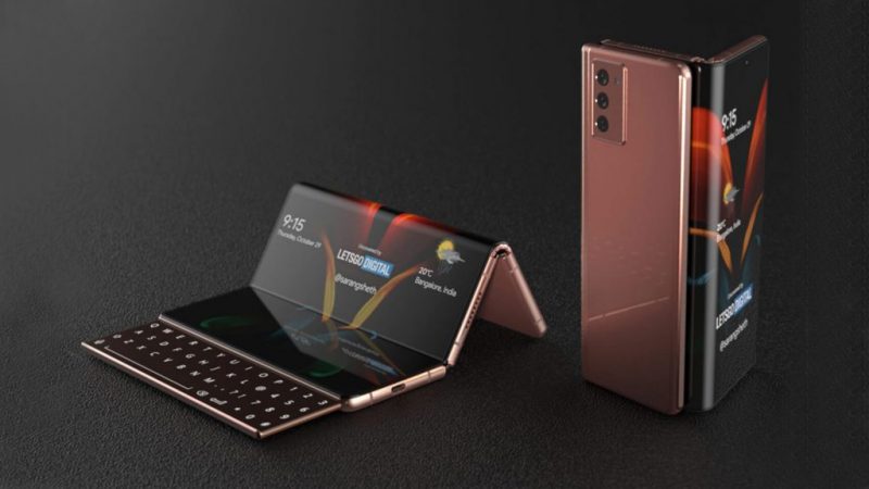 Samsung Galaxy Z Fold 3 - трифолд с клавиатура
