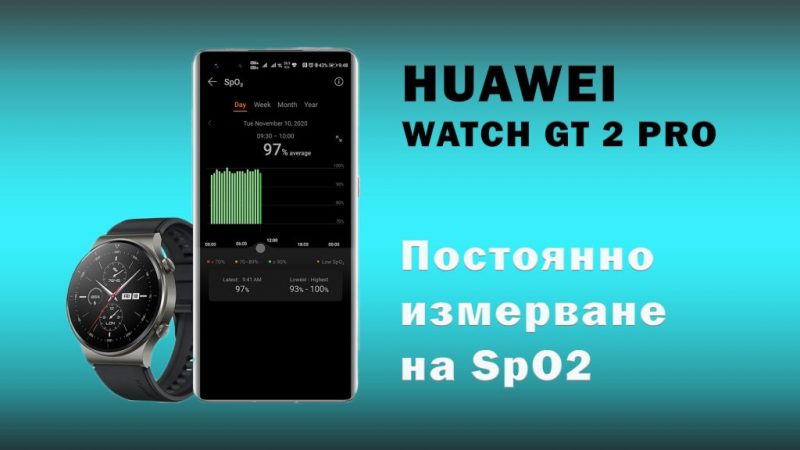 huawei-watch-gt-2-pro-spo2 постоянно измерва