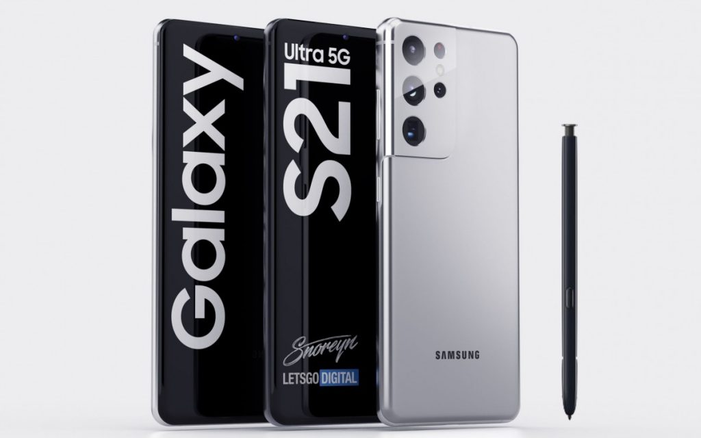 Galaxy S21- Ultra-цветове-сиво-черно-сребърно-лилаво