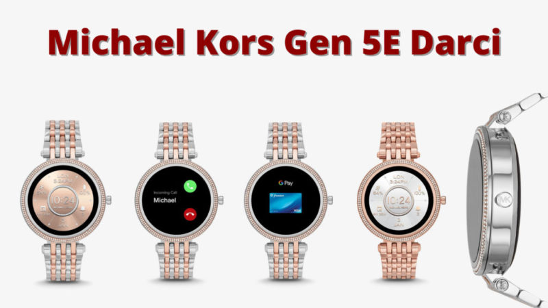 Michael Kors Women's Gen 5E Darci Touchscreen Smartwatch with Speaker, Heart Rate, GPS, NFC and Smartphone Notifications