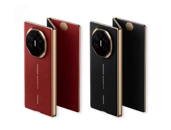 HUAWEI-Mate-XT-_-ULTIMATE-DESIGN-в червено и черно, сгънат на 3