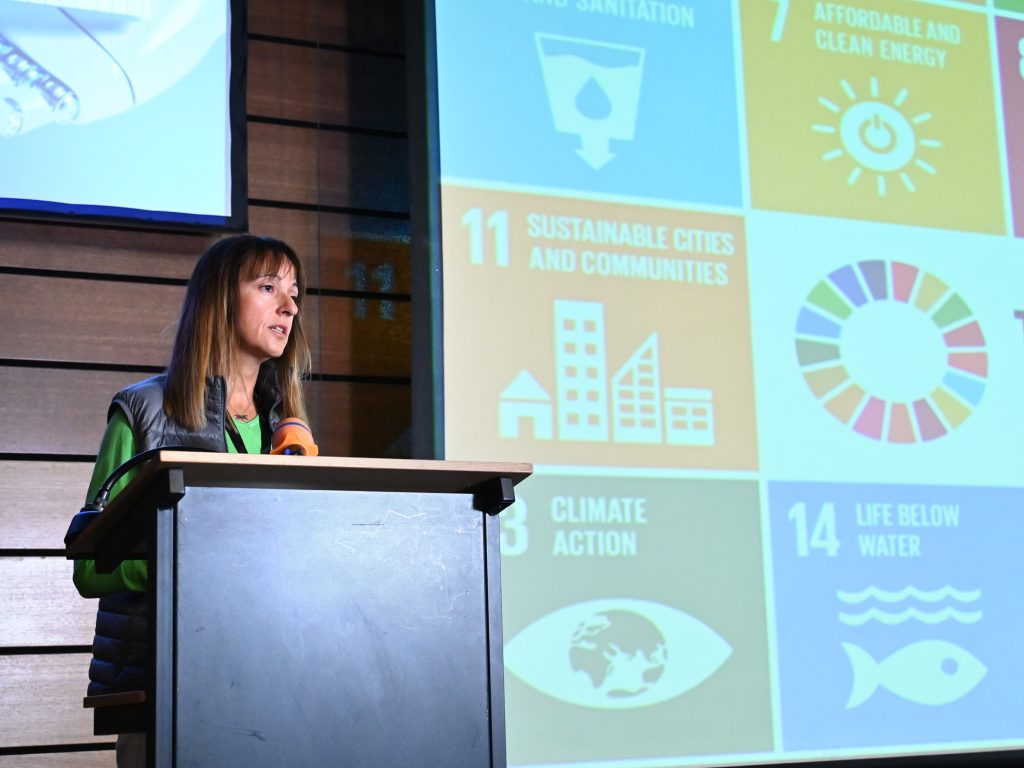 Надя Синигерска, представител на Българската Мрежа на Глобалния договор на ООН на форума Бъдеще 2.0“ за България