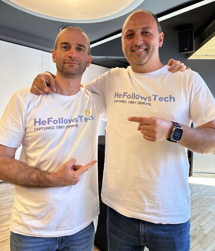 Антон Пулийски и Любомир Тулев на SheLeadsTech Sofia 2024