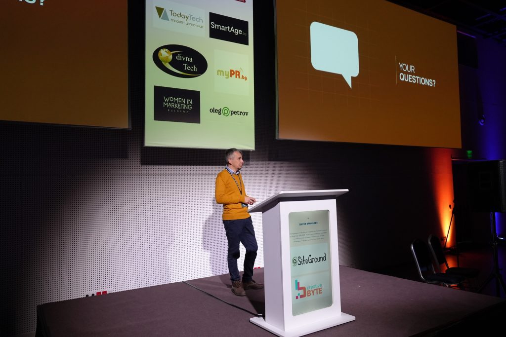 Jordan Hlebarov at WordCamp Sofia 2024 -  Gutenberg in Action: How the Block Editor Simplifies Client Workflows and Boosts Agency Efficiency