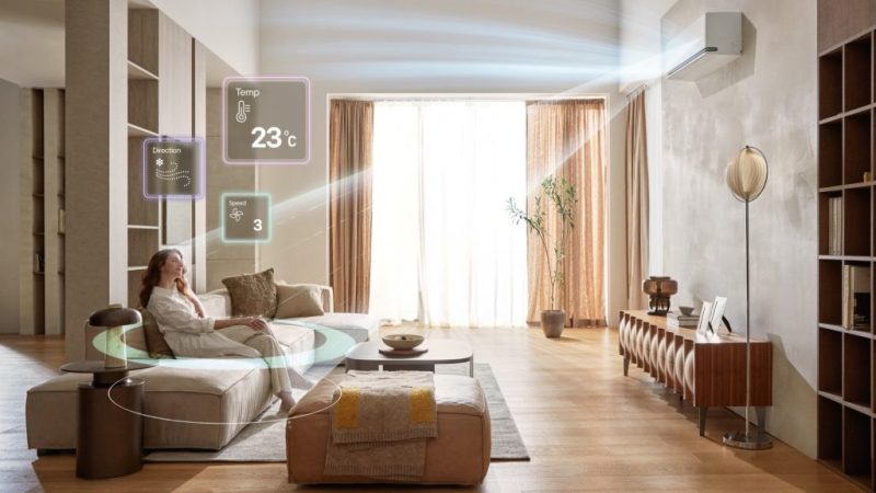 LG представя DUALCOOL AI Air – най-новия климатик с изкуствен интелект, който осигурява оптимален комфорт, енергийна ефективност и грижа за въздуха. Сензорът за разпознаване на хора и AI DUAL Inverter™ адаптират въздушния поток според твоите предпочитания. Открий следващото ниво на интелигентно охлаждане и отопление!