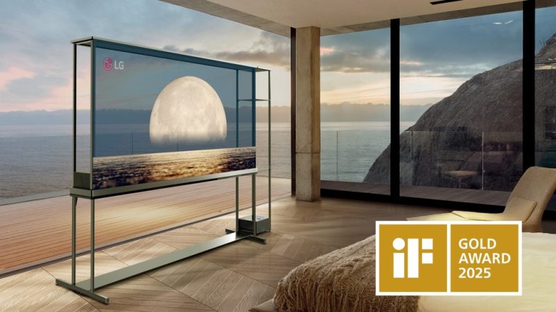 LG триумфира с цели 36 награди от престижния iF Design Award 2025, включително златен приз за революционния прозрачен OLED телевизор LG SIGNATURE OLED T. Вижте как иновациите и дизайнът вървят ръка за ръка!