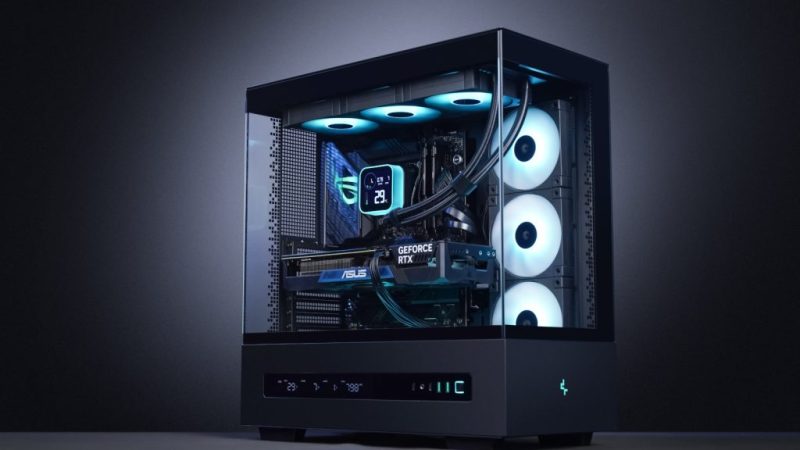 DeepCool CH690 DIGITAL — кутия за PC ентусиасти с дигитален дисплей, персонализирано охлаждане, поддръжка на радиатори до 420 мм и впечатляващ дизайн.