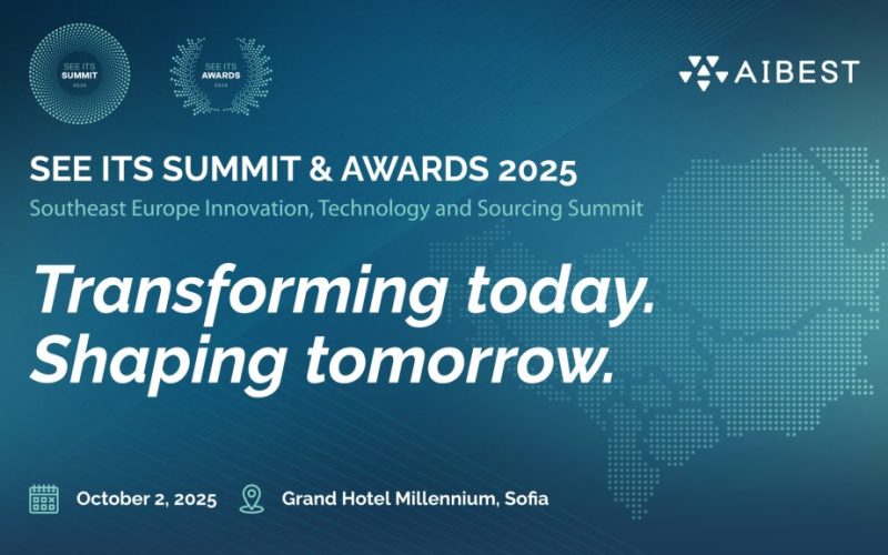 Регистрацията за SEE ITS Summit 2025 е отворена! Събитието ще събере визионери от Югоизточна Европа на 2 октомври в София под мотото "Transforming today. Shaping tomorrow".
