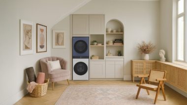 LG представи на IFA 2025 нови AI перални и сушилни с клас А енергийна ефективност, Microplastic Care и интелигентни функции за устойчиво пране.