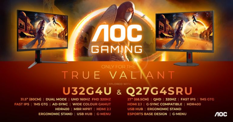 AGON by AOC представя два нови монитора с честота 320 Hz – Q27G4SRU и U32G4U, съчетаващи скорост, гъвкавост и прецизност за модерния геймър.