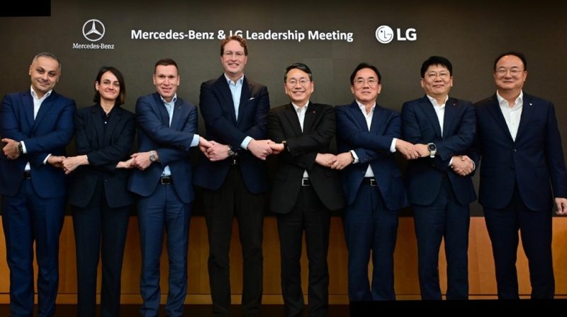 LG и Mercedes-Benz разширяват стратегическото си партньорство в интелигентните автомобилни технологии, батерии, дисплеи и SDV решения по концепцията „One LG Solution“.