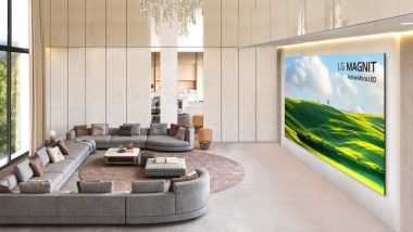 LG представя MAGNIT Active Micro LED – 136-инчов премиум дисплей с Active Matrix, Dolby Vision, 4K резолюция и 4.2-канален звук за истинско домашно кино.