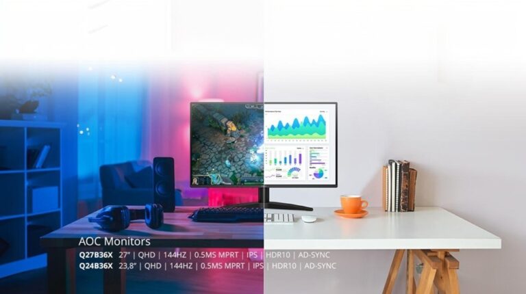 QHD монитори с 144 Hz, IPS панели и балансирана производителност за работа и забавление – новите модели от серията B3 на AOC.