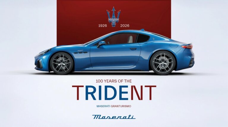 Maserati отбелязва 100 години от своя емблематичен тризъбец – символ на иновации, състезателно ДНК и италианско съвършенство.