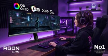 AGON by AOC представи на gamescom 2026 два QD-OLED монитора с 34 и 48,9 инча, до 360 Hz и цена от 999 евро.