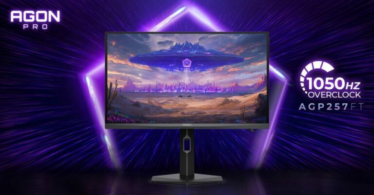 AGON PRO AGP257FT е 24,5-инчов Full HD гейминг монитор с 1000 Hz честота на опресняване и овърклок до 1050 Hz.