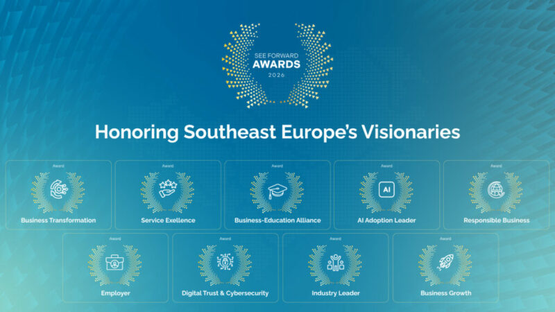SEE FORWARD Awards 2026 отваря кандидатстването в 9 категории за AI, технологии, растеж и бизнес лидерство. Срокът е 20 септември.