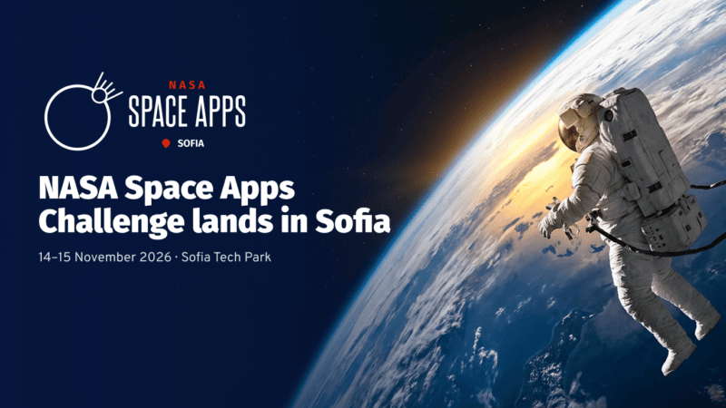 NASA Space Apps Challenge се завръща в София на 14 и 15 ноември 2026 г. Deep tech задачи, данни на НАСА и безплатно участие за до 50 души.